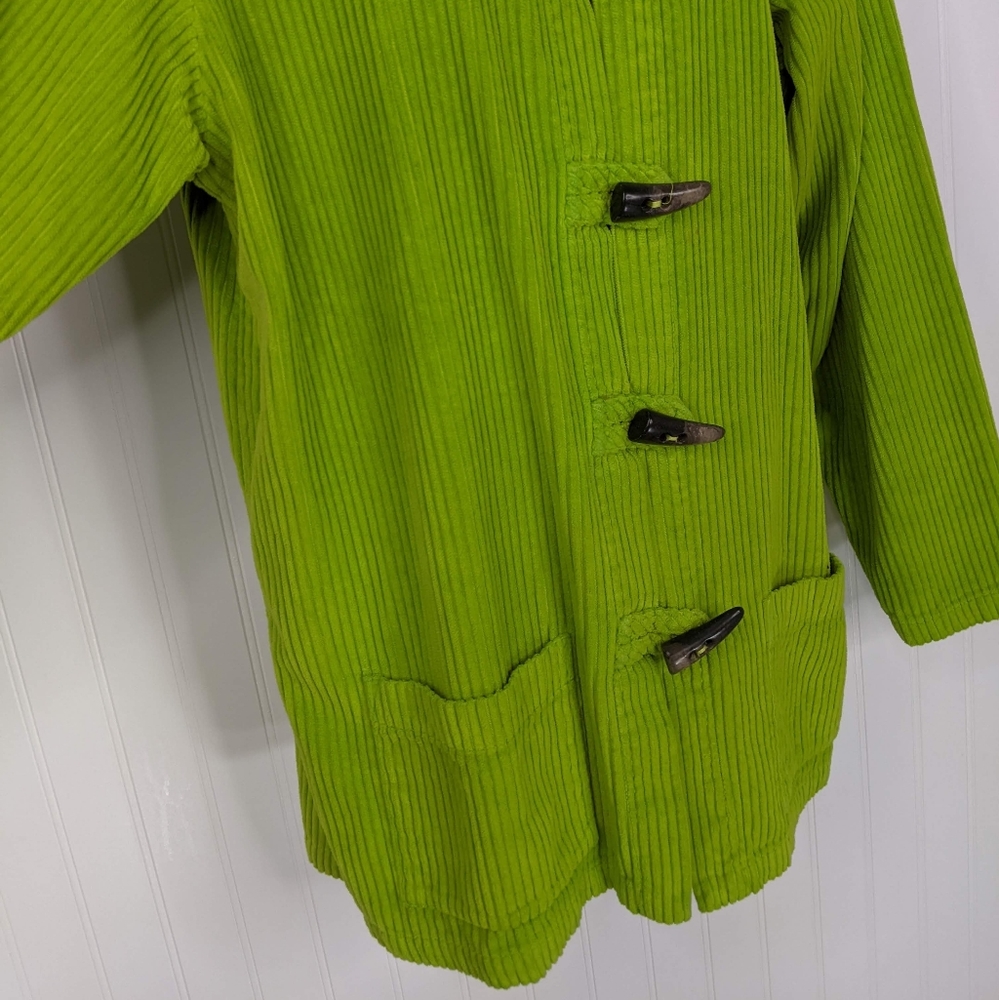 Willow Toggle Button Down Corduroy Jacket Sz M - image 4